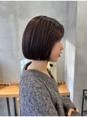  ボブ/ミニボブ/ショート/ショートボブ/ぱっつん前髪