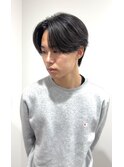 狭く分ける!センターパート