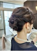ヘアセット/結婚式/２次会/お呼ばれヘア/大人洋装/