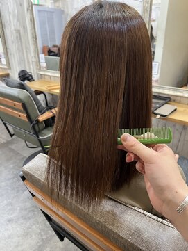 ロア ヘアーコーディネート 三条烏丸店(LoRE hair coordinate) 髪質改善/ストレートヘアー/伸ばしかけスタイル