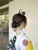 フェイム(FaMe)&nbsp;浴衣着付け×サイドシニヨン