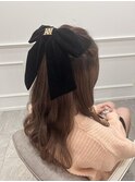 フレンチガーリーさん＊ふわふわハーフアップ＊新井