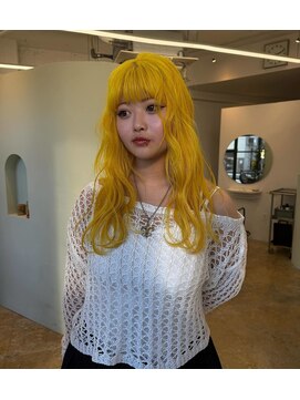 ユー(yew) イエローカラー/ハイトーンカラー/ケアブリーチ/ロングヘア