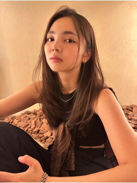 ボタン シブヤ(VOTAN SHIBUYA) レイヤーカット/顔まわりカット/前髪なし/ナチュラルブラウン