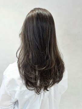 アース 越谷店(HAIR&MAKE EARTH) レイヤーカット/赤み消しカラー/グレージュ/透明感カラー