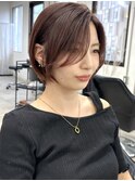 前髪長め　ハンサムショート　博多美容室