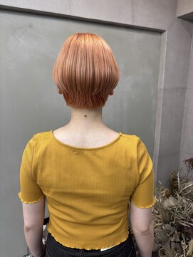 ファビ 渋谷(Fab) くびれヘア/暗めカラー/アプリコットオレンジ/縮毛矯正