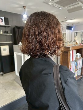 ナービス(NARVIS) ショートパーマ/ボブパーマ/オレンジブラウン