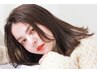  前髪プレミアムストレート(縮毛矯正) + カット　￥12100