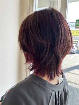 ナチュラルウルフ×インナーカラー