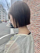 オーガニック アトリエ 大宮(organic+atelier)&nbsp;冬の切りっぱなしボブ◎大人アッシュ×前髪なし30代