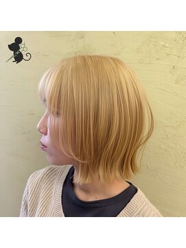 ヘアーコテージ ココ(hair cottage CoCo...) レイヤーボブ×ブロンド