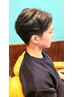 メンズカット、ボリューム抑えるダウンパーマ！