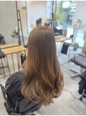 ダブルカラー　イルミナ　ブラウンベージュ　鹿児島中央駅
