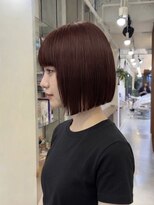 リンダ(LYNDA)&nbsp;艶感たっぷりのチェリーブラウンボブ