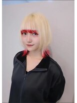 hyon myon/RISEbyREVO 綾瀬店【ヒョンミョン】&nbsp;ハッシュカット/デザインカラー/グレージュ[綾瀬駅/韓国ヘア]