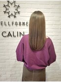 エドル　透け感カーキアッシュ