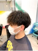 ■ツイストパーマ　ツーブロック　スパイラル
