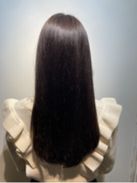 ナフィ バイ エイム 町田店(Nafie by eim) ラベンダーカラー/ラベンダーベージュ/柔らかストレート/ツヤ感