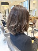 ナチュラルバレイヤージュ ミディアムヘア