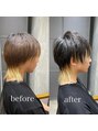 メンズデザイン シャビ(Men's design Shabbi)&nbsp;ウルフショートbefore &after