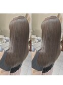 髪質改善カラー×ナチュラルブラウン