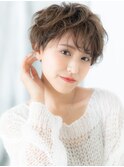 くせ毛風パーマでメンズライクな小顔マッシュb古河20代30代40代