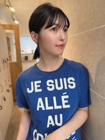 サンドシーン(sand scene)&nbsp;20代30代40代丸みショートボブマッシュ前下がりレイヤー