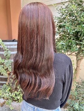ココカラヘアー ニコ(cococara hair nico) ピンクブラウンカラー/ブリーチなし/暖色系/秋カラー/韓国風