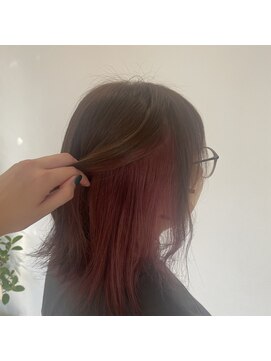 シーアンド(c&) インナーカラー　＊　ピンク