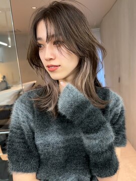 サイン 表参道(SIGN) 韓国ヘアイメチェンハッシュカット似合わせカットレッドブラウン