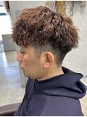メンズパーマスパイラルパーマツイストパーマ波巻きパーマ鹿児島