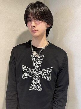 ペレ 梅田(PELE) ベリーショート/ダークアッシュ/ニュアンスパーマ/韓国マッシュ