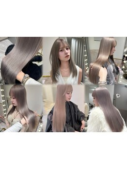 おしゃれな学生に人気のガーリーヘア×透明感カラーが得意◎初めてのブリーチもお任せください[ブリーチ]