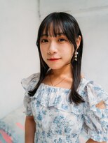 ブール 千歳烏山(bool)&nbsp;シースルーバングセミロング外ハネスタイル