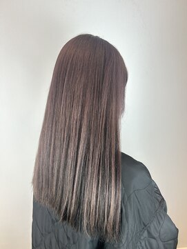 ヘアデザイン アンジェロカフェ(Hair Design Angelo cafe) ピンクバイオレットカラー/セミロング/20代30代40代