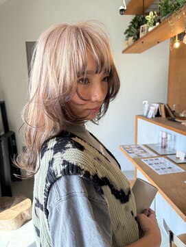 パルムヘアー(Palm hair) 重めウルフエンドカラー