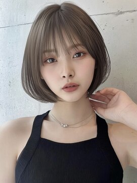 ユーフォリア 渋谷グランデ(Euphoria SHIBUYA GRANDE) 韓国ボブ 重ためボブ ボブ ボブヘア 顎下ボブ 艶髪ボブ AKARI