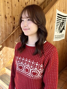 LA PENSEE / beige 田川 / 韓国風ウェーブ巻き/秋冬カラー