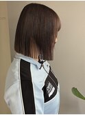 ベージュぱつっとbobレイヤーボブタッセルボブ艶髪美髪心斎橋