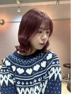 ラミエ バイ メルト 吉祥寺(lamie by melt) 小川/ブリーチなしwカラーピンクラベンダーボブ学割U2420代