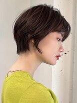 メゾンドムニ 恵比寿(Maison de MUNi)&nbsp;ショートレイヤーボブで垢抜け小顔カット/前髪あり/恵比寿