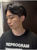ニュアンスパーマセンターパートラフパーマスペインカール