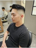 スキンフェードアップバング