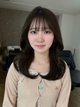 エトワ 中央店(etoi) 大分ミディアムボブレイヤー軽め韓国レイヤーくびれスタイル