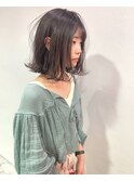 clan<アッシュブラウン×美髪外はねミディ>