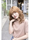 ピンクアッシュ×ストレート
