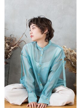 トティア 福島(Totia) 【Totia福島】オン眉ショート×スローカラー