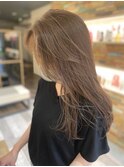 ウォームベージュ_ハイライト_ロングレイヤー_ニュアンスカラー