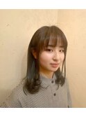 アップもしやすいワンレングスミディアム【藤枝/髪質改善】